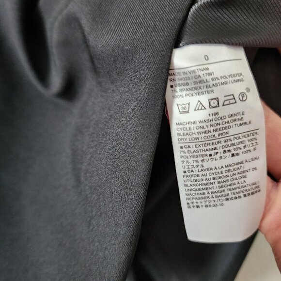 BANANA REPUBLIC Sculpted Suiting Vest in black NEW WITH TAGS size 0 - Picture 6 of 9